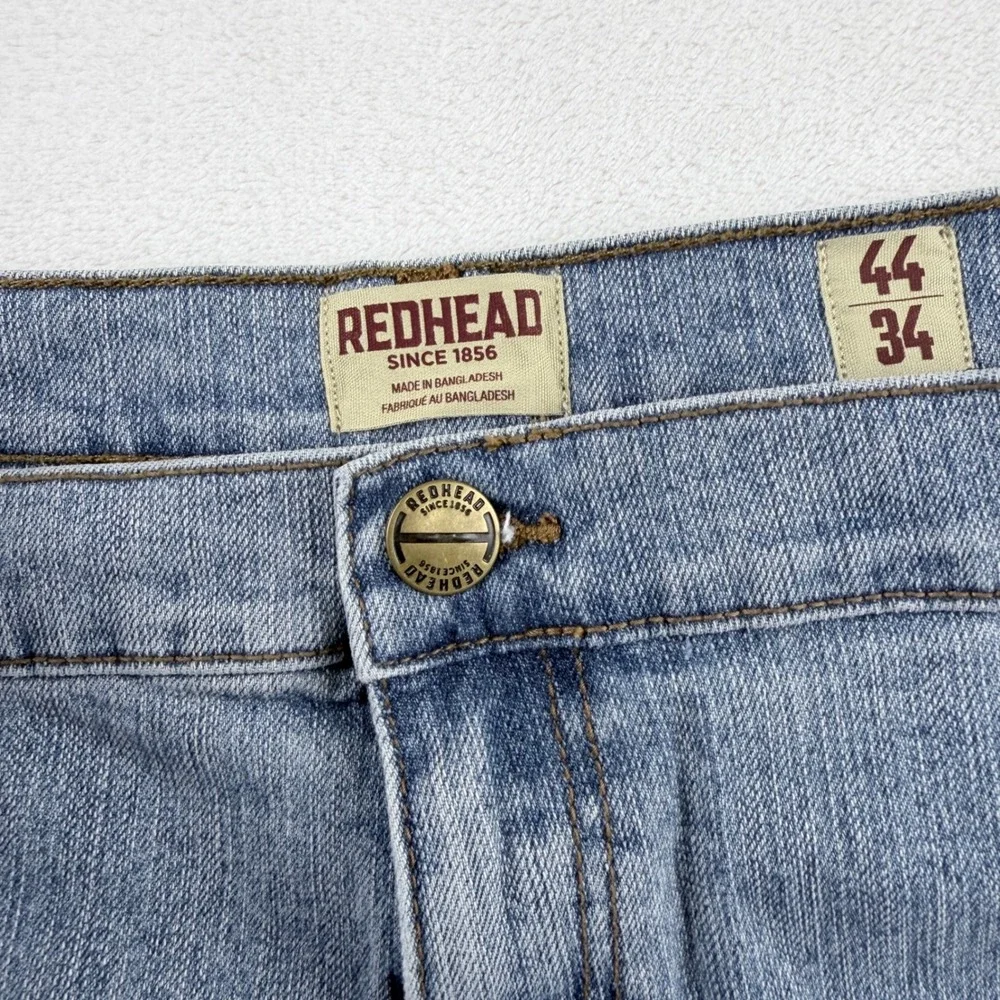 Redhead Jeans Relaxed Fit Light Wash Denim 44x34